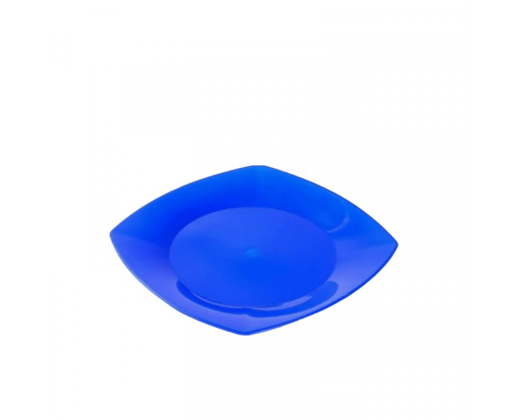 PLATO COMIDA CUADRADO 22CM AZUL (X1) - ART.2122