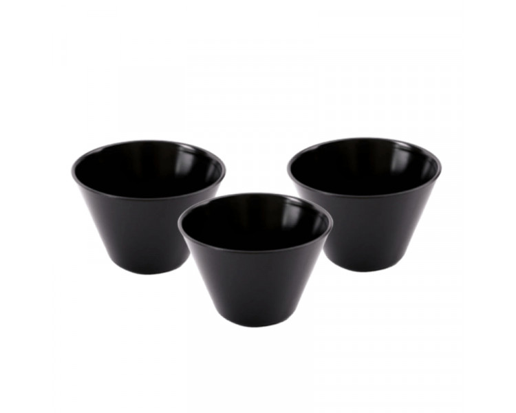 CAZUELA CONICA PLAST. NEGRO 9 X 6 CM (X1) ART.1203
