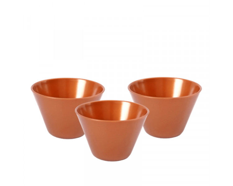 CAZUELA CONICA PLAST. COBRE 9 X 6 CM (X1) - ART.1203