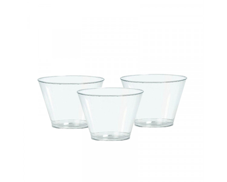 CAZUELA CONICA PLAST. TRANSPARENTE 9 X 6 CM (X1) - ART.1203