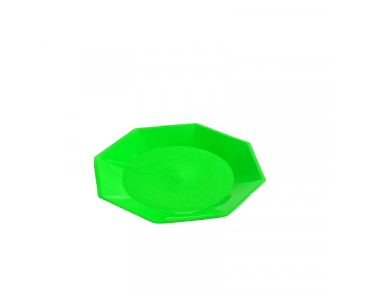 PLATO OCTOGONAL P/POSTRE 17CM.VERDE (X1) - ART.1017