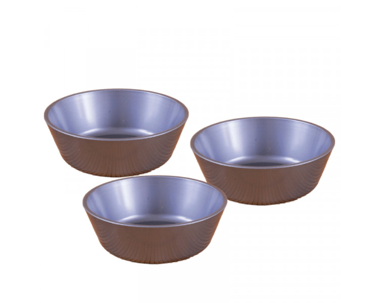 CAZUELA DIP PLAST. GRIS ALUMINIO 8,5 X 3 CM (X1) - ART.1202