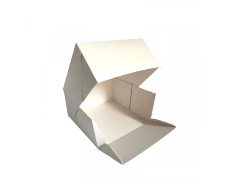 CAJA REPOSTERIA C/TAPA 30X30X9,5 CM. BLANCA - 243