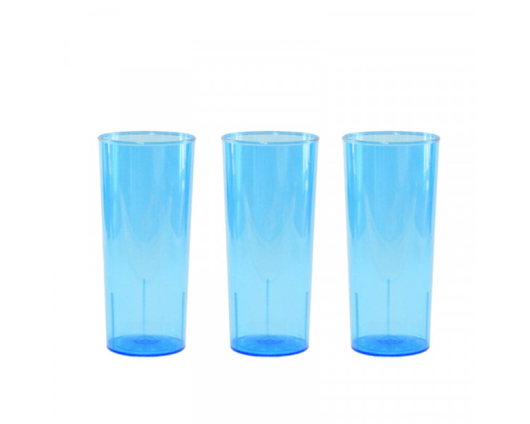 VASO TUBO PS AZUL 280 CC. (X1)