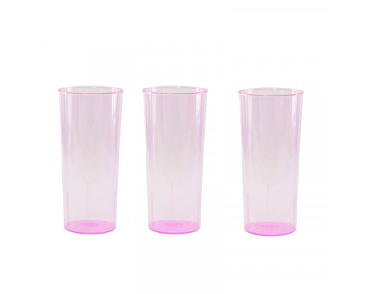 VASO TUBO PS FUCSIA 280 CC. (X1)
