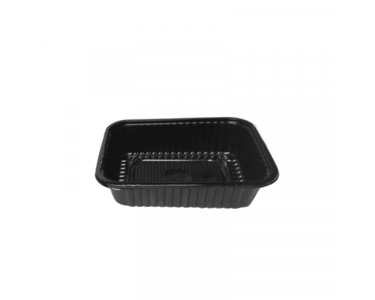 BANDEJA PET ART.105 RECT. NEGRO (X100)