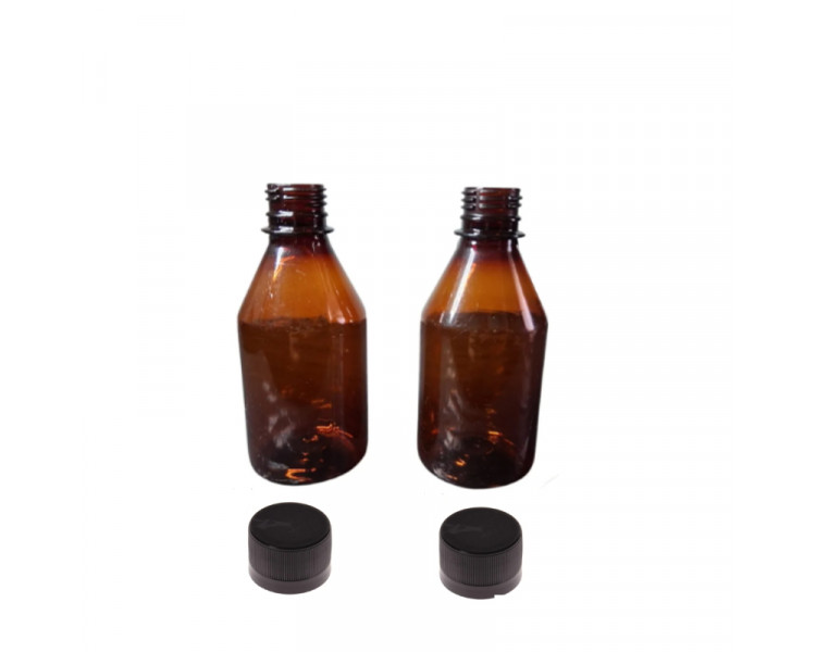 BOTELLA BOCA ROSCA 28 -250 CC. AMBAR FARMACO H.R