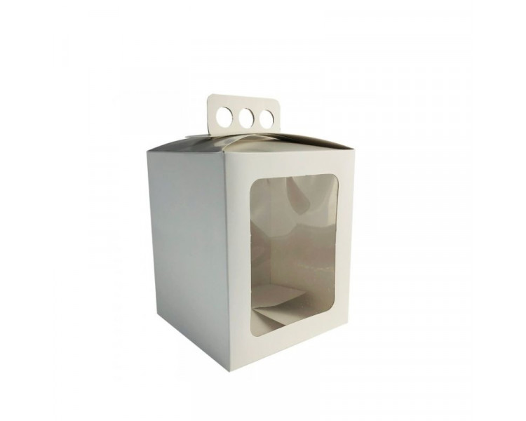 CAJA PAN DULCE MICRO LISO C/VIS 1/2KG 14.5X14.5X19 - 4010