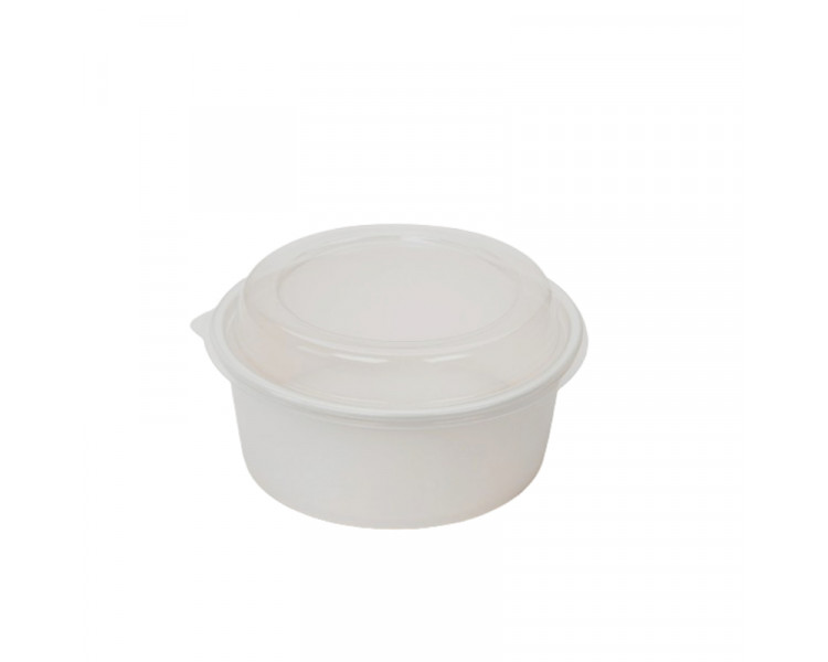 BALDE ENSALADERA POLIP. BLANCA C/T CRISTAL 50 OZ (1500 ML)