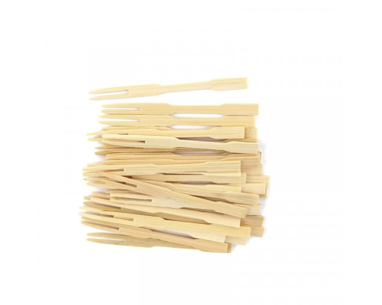 TENEDOR MADERA CATERING 9 CM (X 100U)