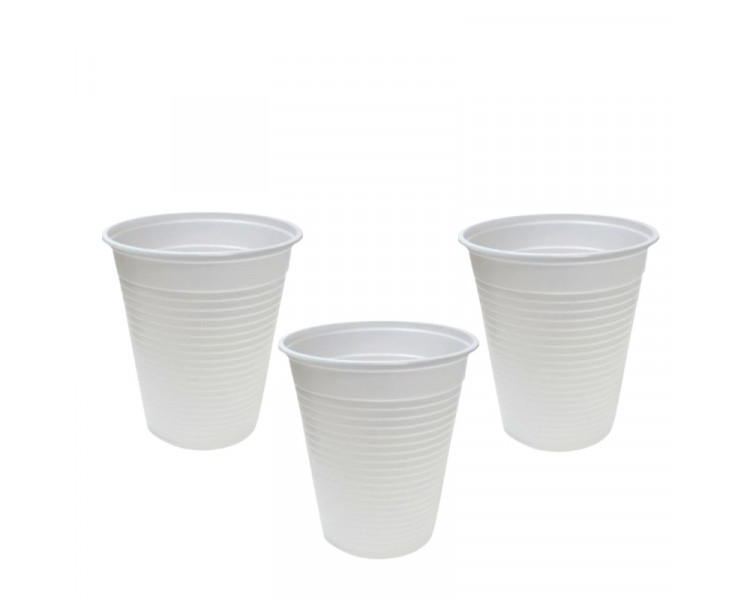 VASO PLASTICO 180CC - GASE BLANCO (X100)