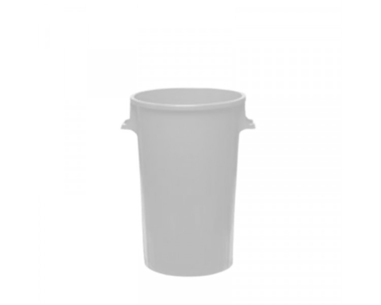 CESTO REDONDO C/MANIJAS S/TAPA X 125 LTS.BLANCO