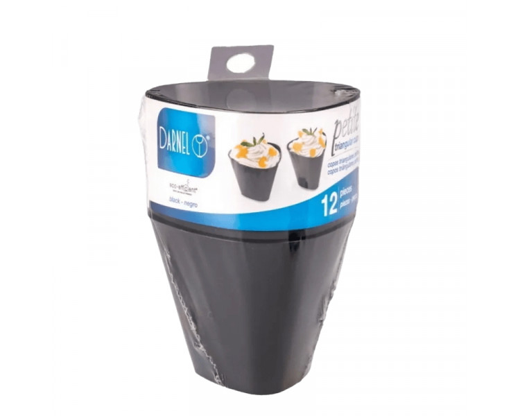 COPA TRIANGULO PETITE NEGRA DARNEL 6OZ. (X12U.)
