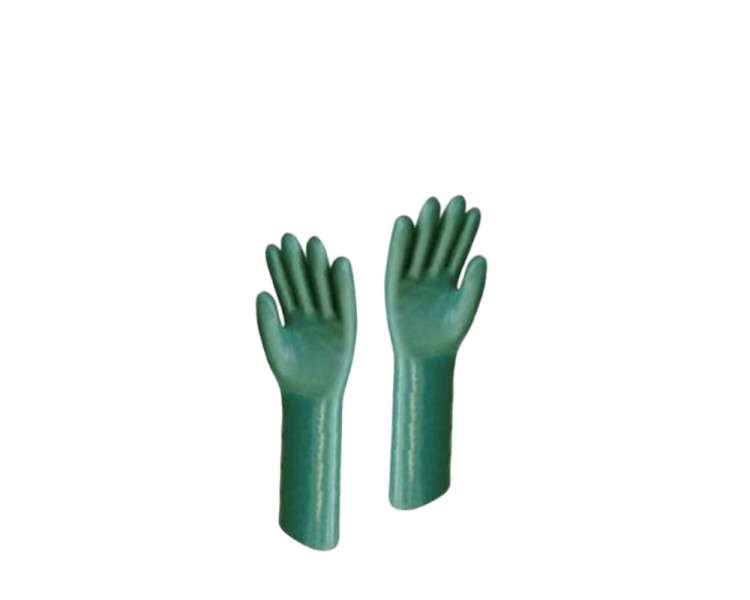 GUANTES IND.PVC VERDE PETROLERO 35CM X PAR (THM)
