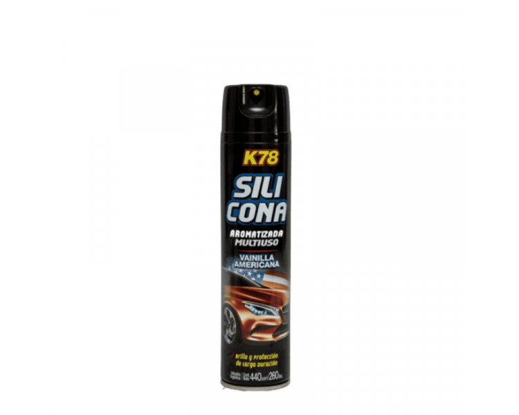 K78 SILICONA AROMATIZADA MULTIUSO AEROSOL VAINILLA AMER. 440CC. -  576
