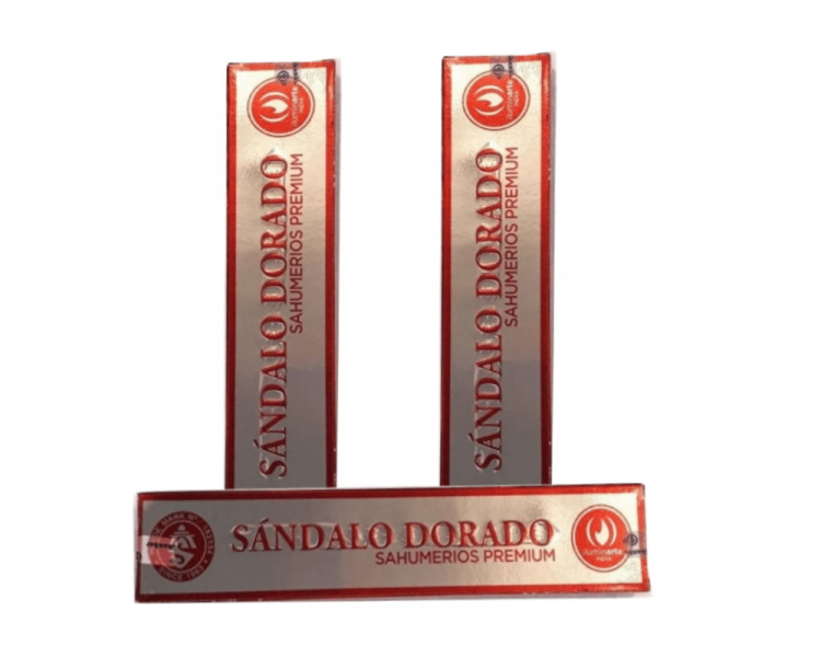 SAHUMERIOS INDIA ILUMINARTE MASALA  SANDALO DORADO X 10U. - 1748