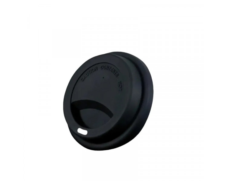 TAPA VASO POL. CAFE 12OZ.C/PICO NEGRO BOCA ANCHA (VASO BCO/MADERA)(X1)
