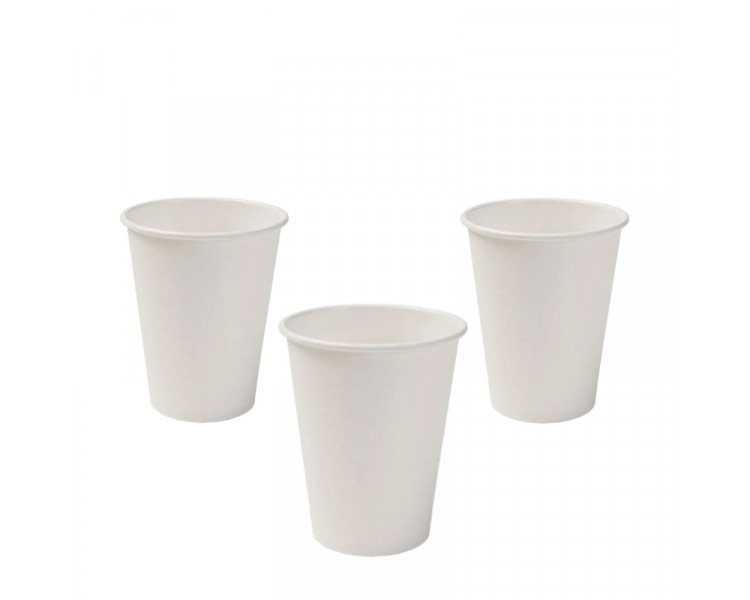 VASO POLIPAPEL BLANCO P/CAFE 8OZ (240 CC). (X1)