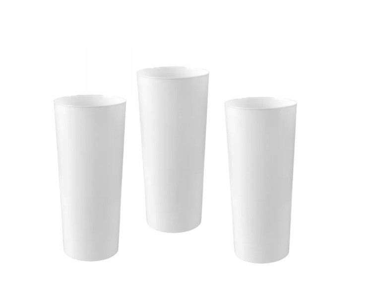 VASO TRAGO LARGO PP VIRGEN TRANSP. (X1) - ART.4001PP