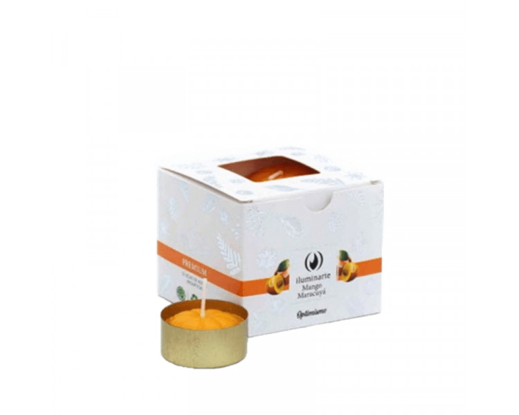 VELAS AROMATICAS CUBO MANGO MARACUYA  X12U. - 752