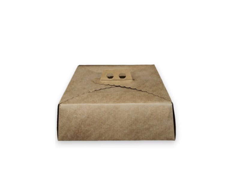 CAJA PARA TORTA MALETIN KRAFT 30X30X10 XU