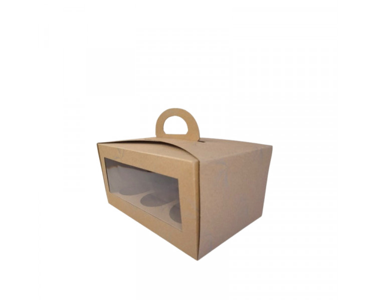 CAJA CUPCAKE X6 MALETIN VENT PVC Y CUNAS 23X15X11