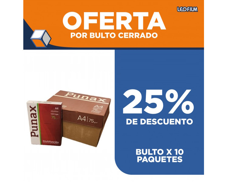 RESMA PUNAX MULTIFUNCION A4 75GR. X 500 HJS