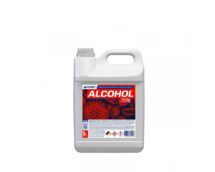 ALCOHOL ETILICO AL 70% DESINFECTANTE (X5LTS) (THM)