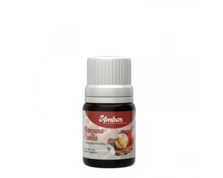 AROMATIZANTE ACEITE P/HORNILLO AMBAR MANZANA CANELA 10ML. - 1167