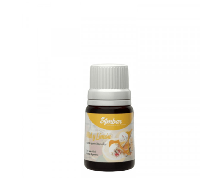 AROMATIZANTE ACEITE P/HORNILLO AMBAR MIEL Y LIMON 10ML. - 1167