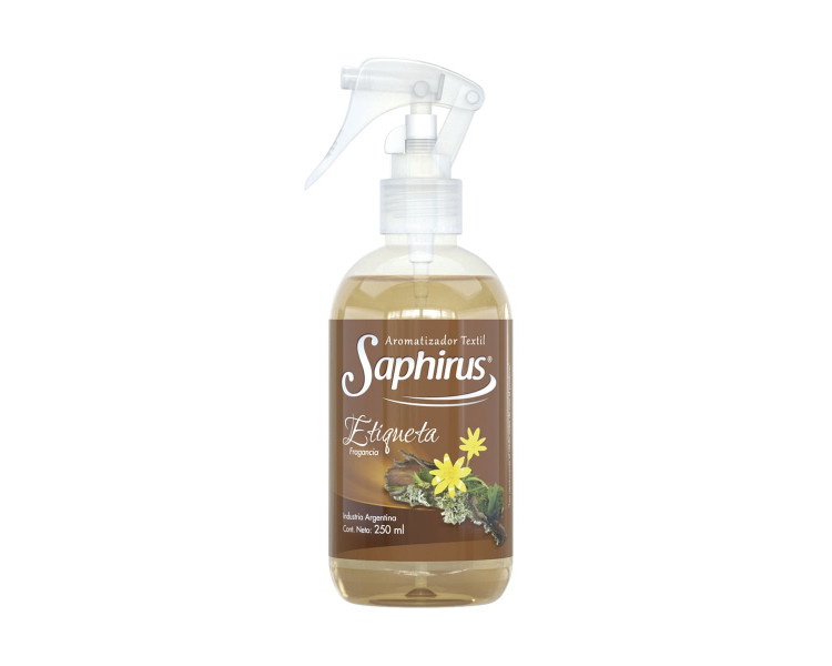 AROMATIZADOR TEXTIL ETIQUETA SAPHIUS X 250ML. - 417