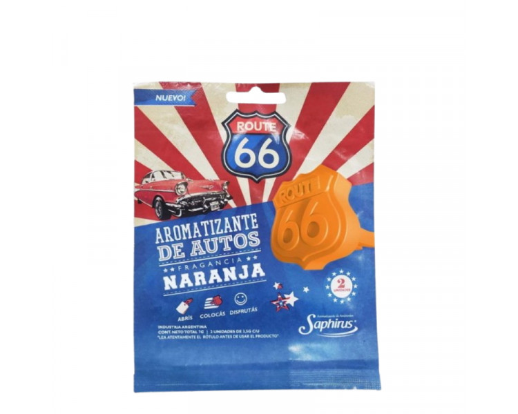 RUTA 66 SAPHIRUS NARANJA X2U. - 486