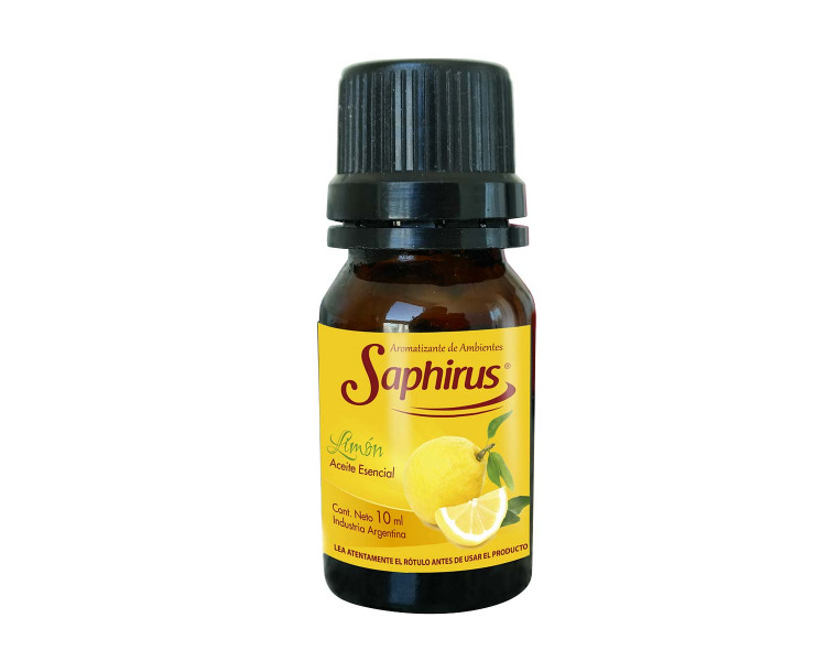 AROMATIZANTE ACEITE P/HORNILLO LIMON SAPHIRUS 10ML. - 477