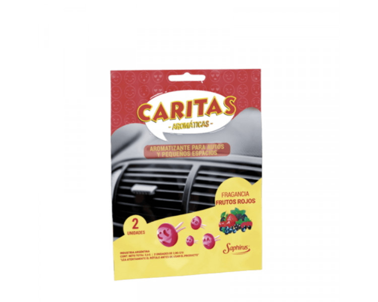 CARITAS EMOJIS AROMATICAS SAPHIRUS FRUTOS ROJOS X 2U. - 814