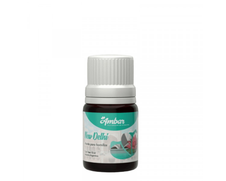 AROMATIZANTE ACEITE P/HORNILLO AMBAR NEW DELHI 10ML. - 1167