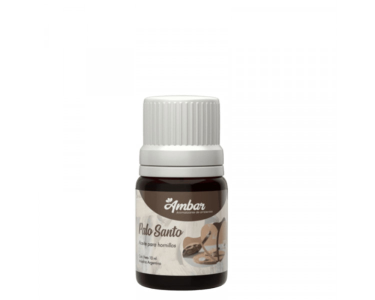 AROMATIZANTE ACEITE P/HORNILLO AMBAR PALO SANTO 10ML. - 1167