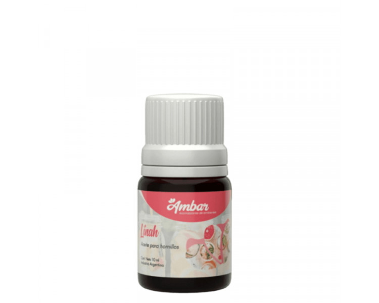 AROMATIZANTE ACEITE P/HORNILLO AMBAR LINAH 10ML. - 1167
