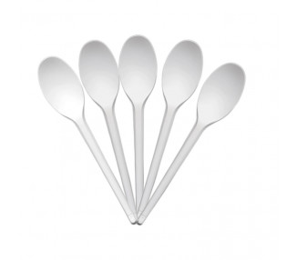 CUCHARA DULCERA BLANCA TAMI X 20U.( X PAQ.)