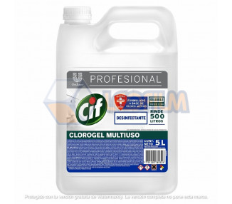 CIF CLOROGEL DESINFECTANTE MULTIUSO X 5LTS. - 20402