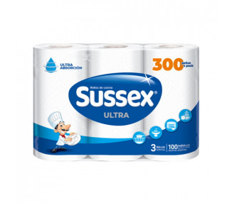 ROLLO COCINA SUSSEX ULT.3X100 PAÑOS - 5698 [OFx5]