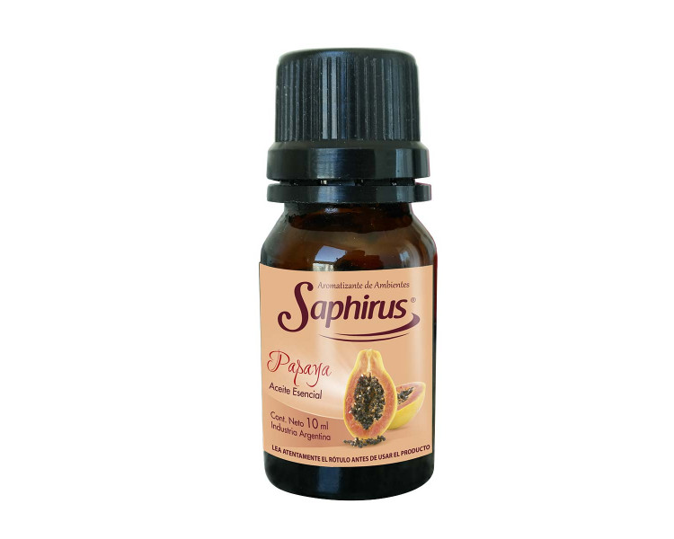 AROMATIZANTE ACEITE P/HORNILLO PAPAYA SAPHIRUS 10ML. - 477