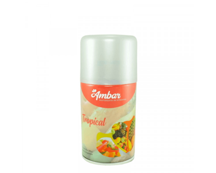 AROMATIZANTE AMBIENTES P/DISPENSER AMBAR TROPICAL X280CC. - 302