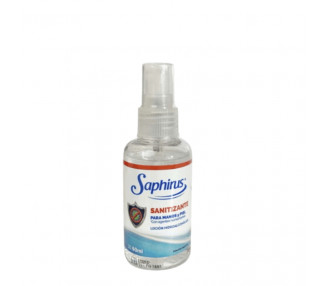 ALCOHOL SANITIZANTE SAPHIRUS EN SPRAY X 60ML.