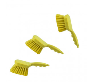 CEPILLO SANITARIO MANO CORTO PBT AMARILLO 20CM H53/4002 TH (THM)