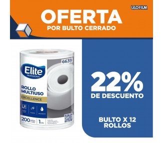 ROLLO COC. ELITE MULTIUSO 200 PAÑOS (X1) - 6639 [OFx12]