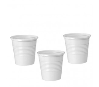 VASO PLASTICO 110CC - GASE BLANCO (X100)