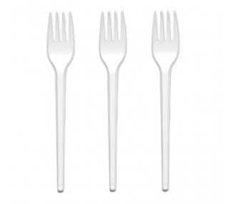 TENEDOR BLANCO TAMI X 20U.( X PAQ.)