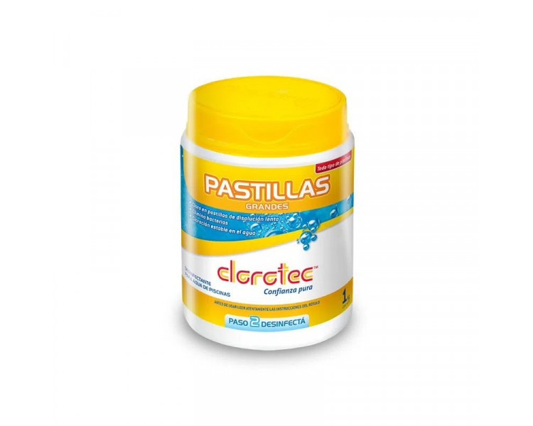 CLOROTEC PASTILLAS CLORO GDES 200GR X1KG.-74015.