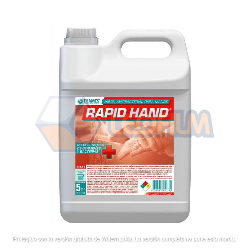 JAB. LIQ. RAPID HAND GERMICIDA X 5LTS. ( THM )