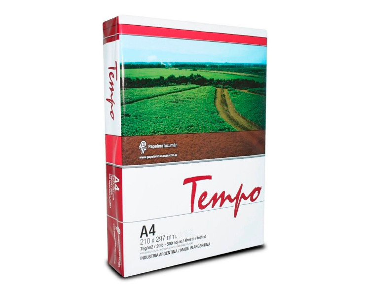 RESMA TEMPO PREMIUM BLANCA A4 75 GRS .X 500H.